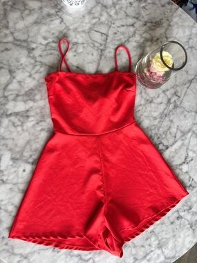 WINSOR Red Women's Romper, Size M